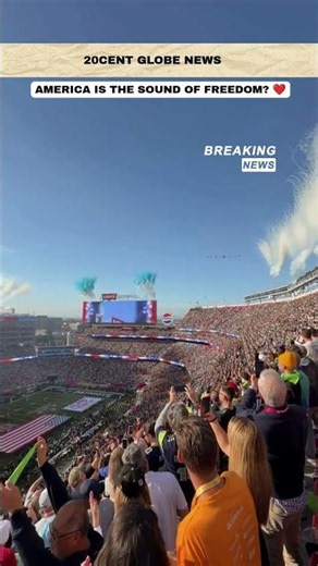 An amazing flyover by the U.S. military it truly feels like freedom. 🇺🇸 #usa #america #usmilitary