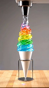 Satisfying Rainbow Ice Cream Melting ai ASMR | DJ Satisfying