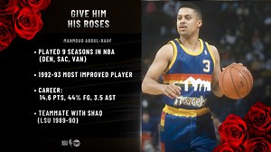 Give them their roses: Mahmoud Abdul-Rauf