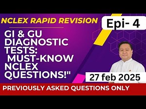 GI & GU Diagnostic Tests: Must-Know NCLEX Questions!" NCLEX Rapid Revision- Ep 4 | nclex Review
