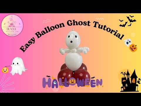 How to Make a Cute Balloon Ghost for Halloween 👻