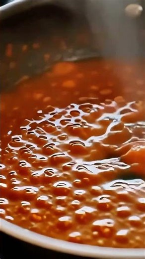 Simmering Sauce Cinema 🍅 Gentle Bubbles & Steam