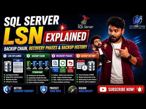🎓SQL Server LSN Explained 🚨 | Backup Chain, Recovery Phases & Backup History #sqlserver #sqltips