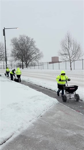 A little snow never bothered them anyways ❄️ A huge s/o to our incredible facilities and operations team members for braving the DMV snowstorm to keep our doors open for our patients, families and staff ❤️ #KidsAreOurEverything