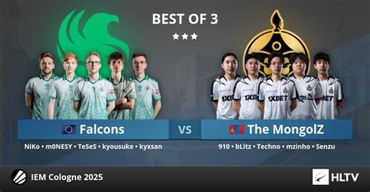 Falcons vs The MongolZ at IEM Cologne 2025