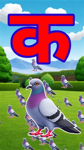 क से कबूतर 🕊️ | अ से अनार | Hindi Varnmala for Kids | ABCD Alphabet | Nursery Learning Video