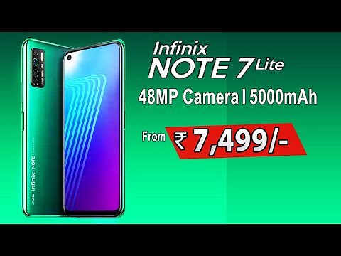 Infinix Note 7 Lite First Look l Price ,Spec, Launch Date, Best Smartphones Under 8000 in India 2020