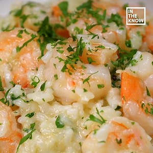 Garlic butter shrimp and rice is a delicious and healthy meal that comes together quick! Get the ingredients here: https://amzn.to/2r5jXJe | In The Know Cooking