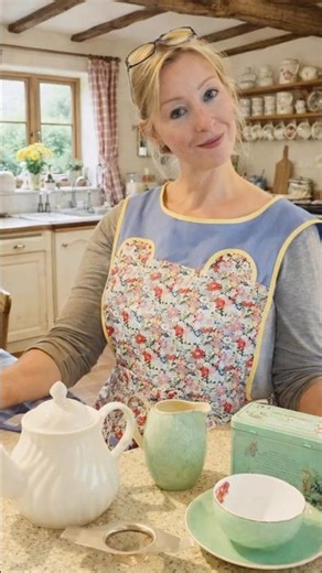 European Style Overall | Tea Making Dress #tearoom #tealady #teadress
