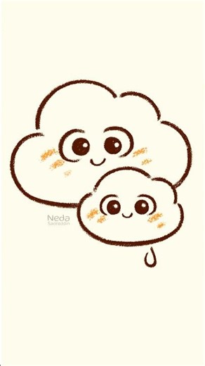 How To Draw Cute Clouds - Step by Step Easy Drawing Tutorial #kawaiiart #cartoondrawing #chibistyle