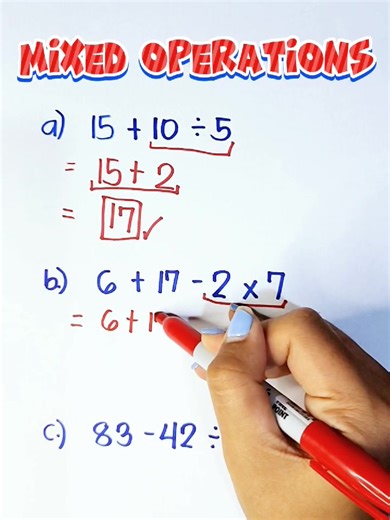 13K views · 352 reactions | Mixed Operations‼️ #Math #TeacherGon #teachergon #mathhacks #mathreview #mathtricks #mathtutorial #mathtutorials | Math Tutorials | Facebook