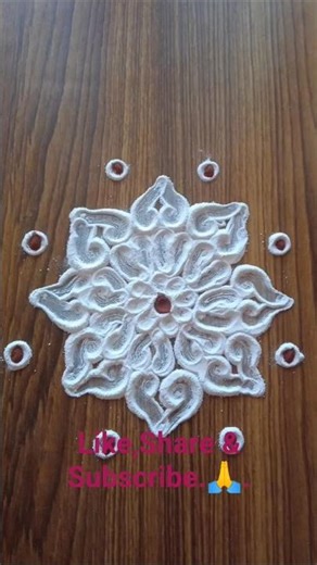 "Easy Handcraft Design In Rangoli ", Kolam & Muggullu.(Use Rangoli Powder).