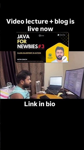 Java class | Java for Newbies | #coding #java #explorepage #vlog #javaprogramming #minivlog #class