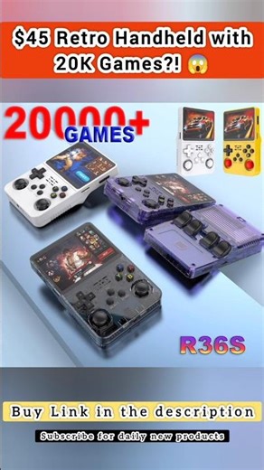 $45 R36S Retro Handheld: 20K Games & Emulators 😱