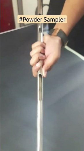free demonstration of Stainless Steel Powder Sampler for Laboratory Sampling #sampling #laboratory