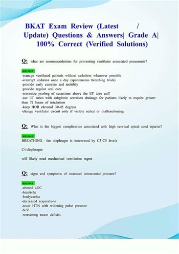 BKAT Exam Review Latest Update Questions Answers Grade A 100% Correct Verified Solutions new video