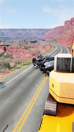 Realistic Highway Car Crashes #168