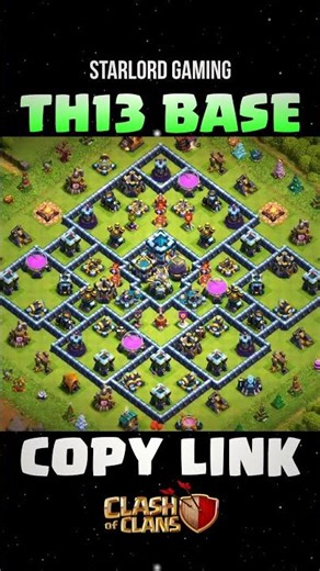 NEW TH13 HYBRID base COPY LINK - Clash of Clans(COC)
