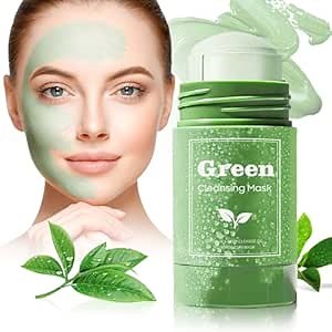 Green Tea Mud Mask Stick for Face Blackhead Remover - Face Mask Skin Care Deep Cleanse Clay Mask Stick (1 PCS)