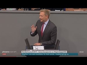 Rede von Christian Lindner zur Regierungspolitik der Bundeskanzlerin am 12.09.18