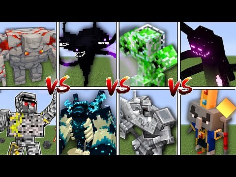 MINECRAFT OP BOSSES TOURNAMENT in Minecraft Mob Battle