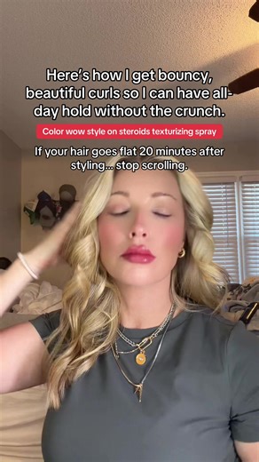 @Color Wow Hair Big hair. Zero stickiness. No crunchy hairspray helmet. #colorwow #flathairhack #curlsthatlast