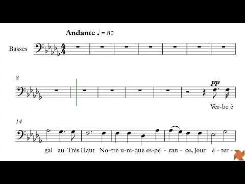Cantique de Jean Racine - Basse
