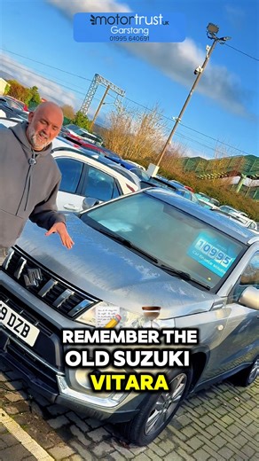 Who remembers the wide-body Suzuki Vitara? 🤩 We used to absolutely dream about owning one! If you loved the rugged spirit of the classic, meet the modern evolution! This newer Suzuki Vitara delivers legendary reliability and SUV practicality, and you can drive it away for only £10,995 at Motor Trust UK in Garstang. How is this even possible? Because we believe in giving you the best deal with zero compromise on quality and peace of mind: ✅ A Whopping 3-year warranty INCLUDED! ✅ Every car is AA 