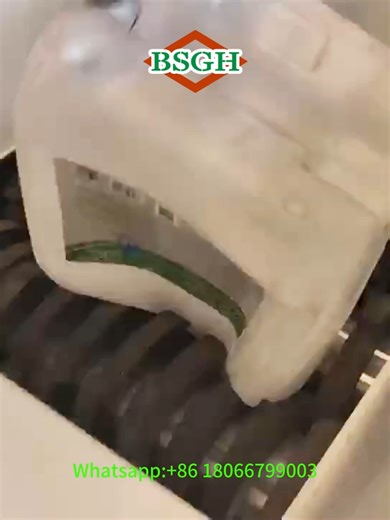 MS-D600 7.5KW*2 dual shaft shredder machine in process paint drum/metal shredder