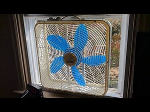 Lakewood Rain Guard Box Fan in The Window.. in Late October??