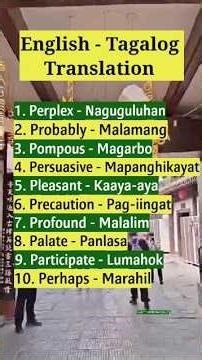 English Words Starting With P | with Tagalog Translation 🇵🇭#English #Tagalog #WordsStartingWithP