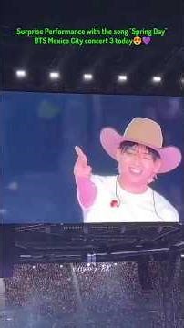 BTS Spring Day Surprised Song at Mexico City D3 💜