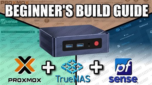 2024.01.12 【NASCompares】Proxmox + TrueNAS Scale + PfSense Mini PC 构建 - 初学者设置指南