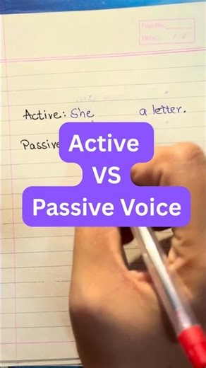 Active Vs Passive Voice #english #shorts #education