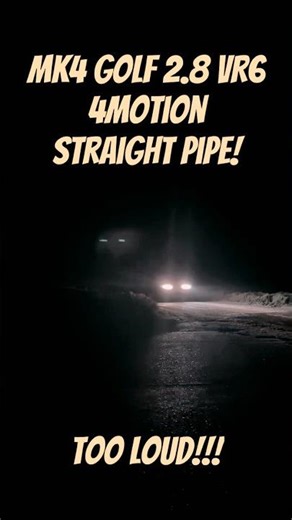 VW Golf 2.8 VR6 Straightpipe 4mo #mk4golf #vr6 #straightpipes #exhaust #golf #volkswagen #mk4golfr32