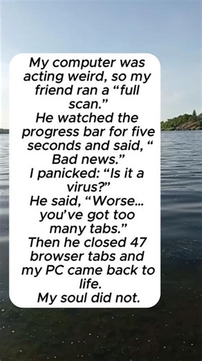 My PC Had a “Virus”… It Was 47 Browser Tabs 💀🖥️ #shorts #humor