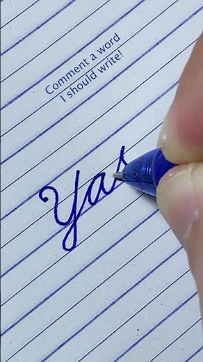 Yash in Cursive Writing | How to write in cursive | Cursive Handwriting Practice | Cursive Letters