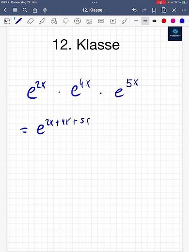 MaDu: 12th grade, laws of exponents, exponential function