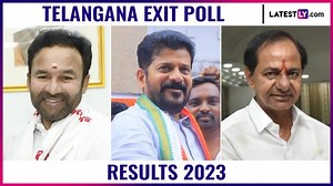 Telangana Exit Poll 2023 Results by ABP-CVoter, Aaj Tak-Axis My India Live Streaming: Who Will Win Telangana, BRS or Congress or BJP? Watch Telangana Assembly Elections Result Prediction To Know | 🗳️ LatestLY