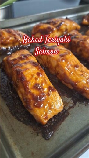 Teriyaki Salmon Recipe #youtubeshorts #food #salmon #cooking #dinner