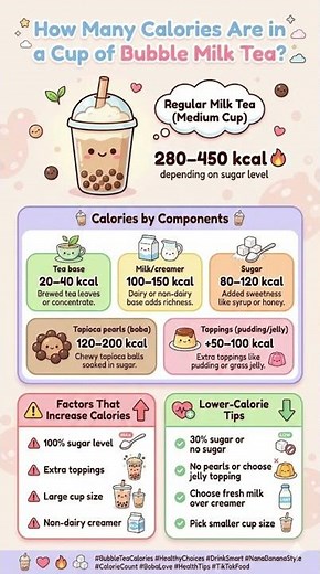 How Many Calories Are in a Cup of Bubble Milk Tea?