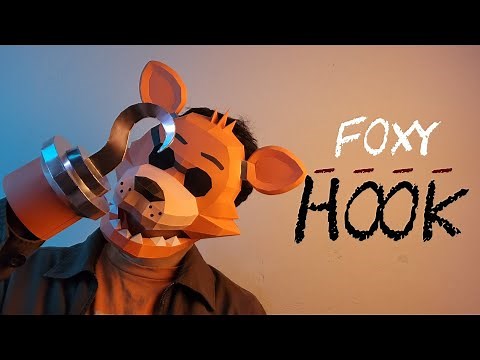 How to make a Foxy Hook using Paper - DIY FNAF Mask
