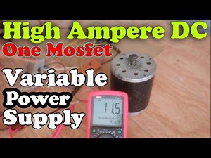 how to make High Ampere Variable Power supply & Motor Driver using ”IRF1404” Arduino Project