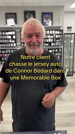 26K views · 157 reactions | Notre client chasse le Jersey auto de Bédard | Rémi Card Trader | Facebook