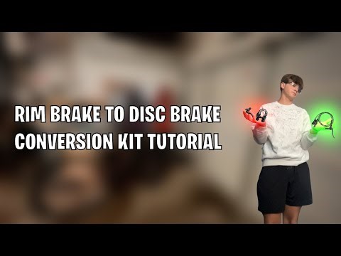 Rim Brake to Disc Brake Conversion Tutorial (Parts in description!)