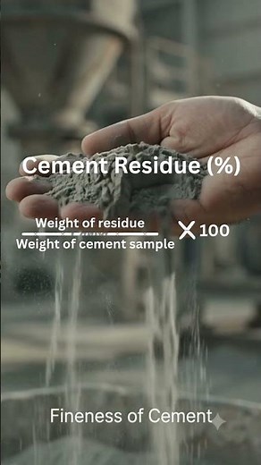 Cement Residue Test Formula | How to Calculate Cement Residue (%) Using a 45 µm Sieve #cementtalk