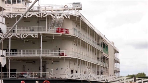 Trading card sharks for real ones: Bayou La Batre casino boat almost ready for its final destination.