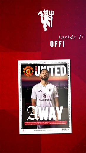 Matheus Cunha features on the front of our latest Inside United magazine 🇧🇷👌 📲 Get yours now: https://bit.ly/46KdMQf | Manchester United