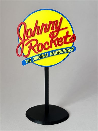 Johnny Rockets Miniature Sign 6.5” Inches - Etsy