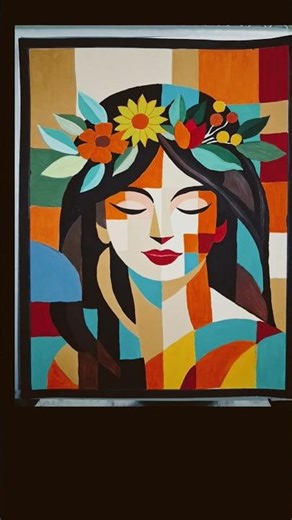 Modern Geometric Painting Kaise Banaye?